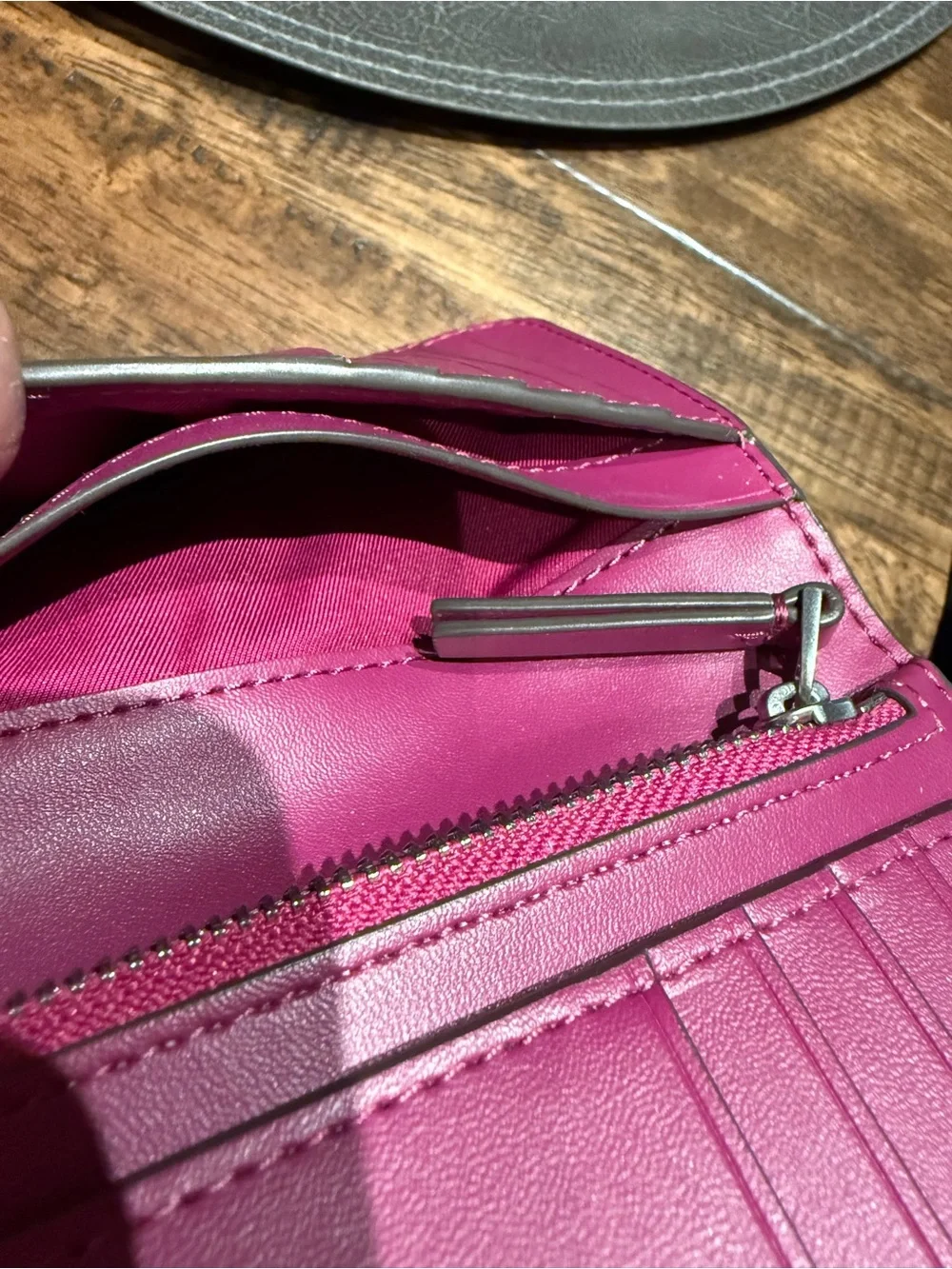 Tory Burch Quilted Leather Wallet - Fuchsia Pink